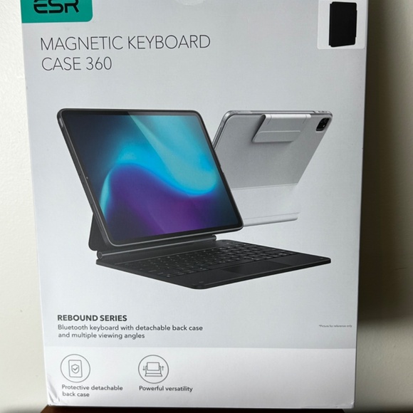 ESR Rebound Series iPad Air 13" (M2, 2024) Magnetic Keyboard Case + Stylus Pen - Picture 6 of 8